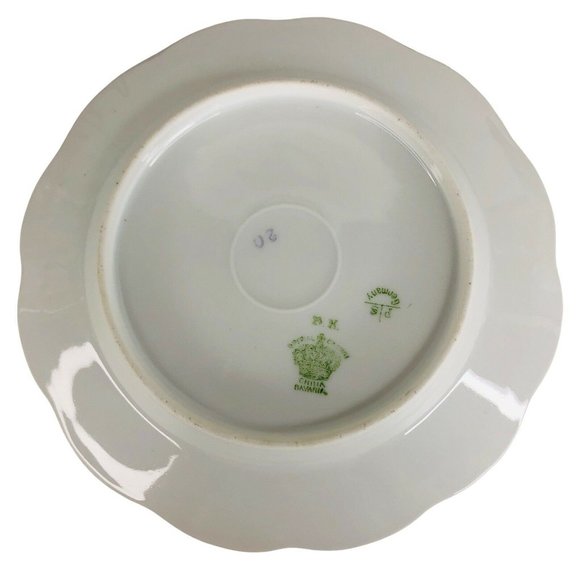5 Crown Imperial Salad Plates Made Bavaria Germany Floral 7 3/4” CIM18 Porcelain - Picture 6 of 12